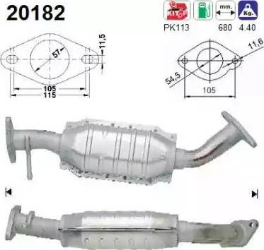 AS-PL 20182 - Катализатор avtokuzovplus.com.ua