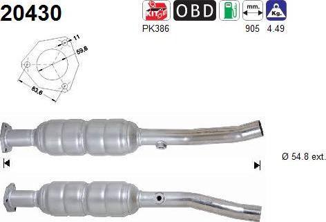 AS 20430 - Катализатор avtokuzovplus.com.ua