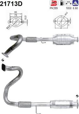 AS 21713D - Каталізатор autocars.com.ua