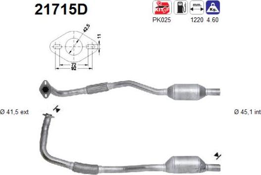 AS 21715D - Катализатор avtokuzovplus.com.ua