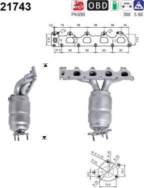 AS 21743 - Каталізатор autocars.com.ua