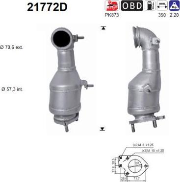 AS 21772D - Катализатор avtokuzovplus.com.ua