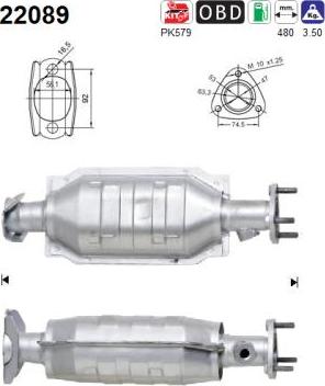 AS 22089 - Катализатор avtokuzovplus.com.ua