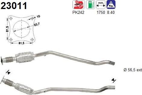 AS 23011 - Катализатор avtokuzovplus.com.ua