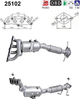 AS 25102 - Катализатор avtokuzovplus.com.ua