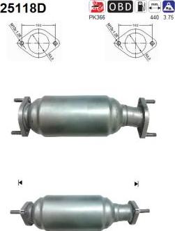 AS 25118D - Каталізатор autocars.com.ua