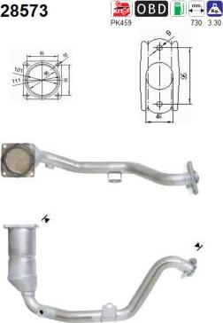 AS 28573 - Каталізатор autocars.com.ua