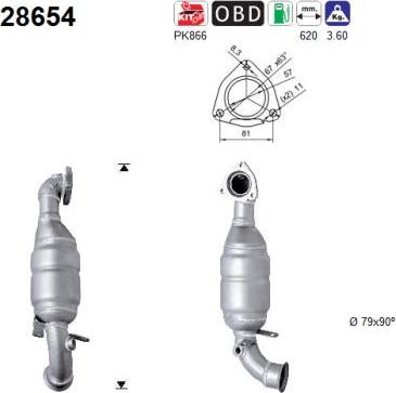 AS 28654 - Катализатор avtokuzovplus.com.ua