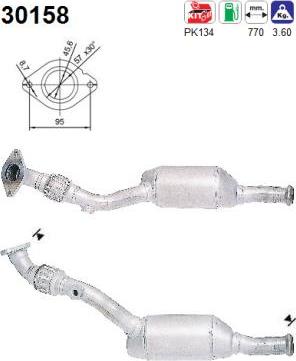 AS 30158 - Каталізатор autocars.com.ua