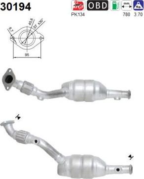 AS 30194 - Каталізатор autocars.com.ua