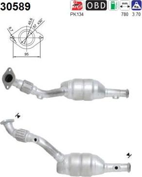 AS 30589 - Каталізатор autocars.com.ua