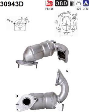 AS 30943D - Каталізатор autocars.com.ua