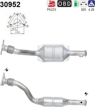 AS 30952 - Каталізатор autocars.com.ua