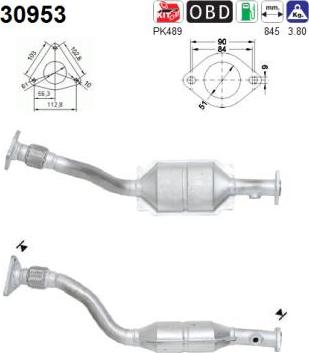 AS 30953 - Каталізатор autocars.com.ua