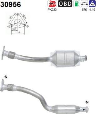 AS 30956 - Каталізатор autocars.com.ua