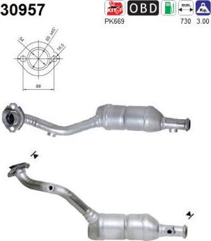 AS 30957 - Каталізатор autocars.com.ua