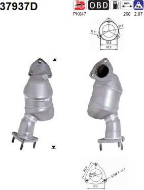 AS 37937D - Каталізатор autocars.com.ua