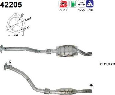 AS 42205 - Катализатор avtokuzovplus.com.ua