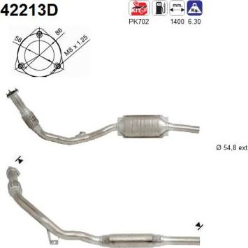 AS 42213D - Катализатор avtokuzovplus.com.ua