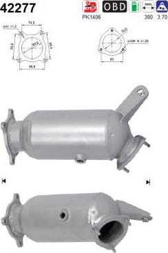 AS 42277 - Каталізатор autocars.com.ua