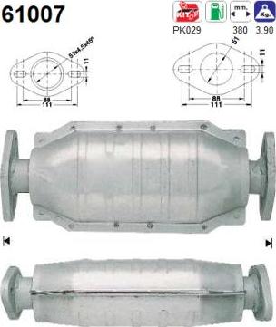 AS 61007 - Каталізатор autocars.com.ua