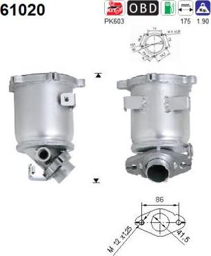 AS 61020 - Катализатор avtokuzovplus.com.ua