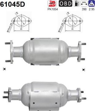 AS 61045D - Каталізатор autocars.com.ua