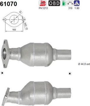 AS 61070 - Катализатор avtokuzovplus.com.ua