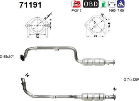 AS 71191 - Катализатор avtokuzovplus.com.ua