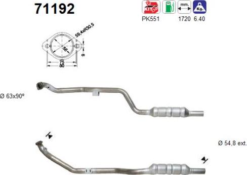 AS 71192 - Катализатор avtokuzovplus.com.ua