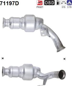 AS 71197D - Каталізатор autocars.com.ua