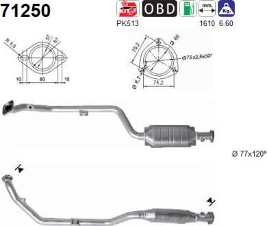 AS 71250 - Катализатор avtokuzovplus.com.ua