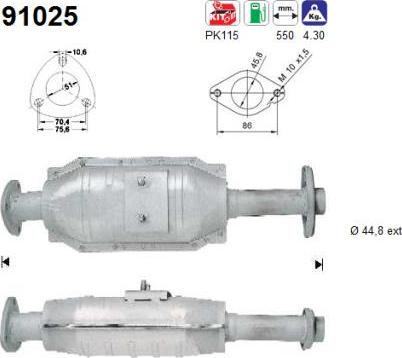 AS 91025 - Катализатор avtokuzovplus.com.ua