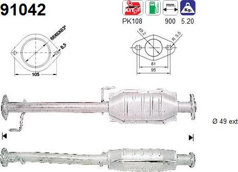 AS 91042 - Катализатор avtokuzovplus.com.ua