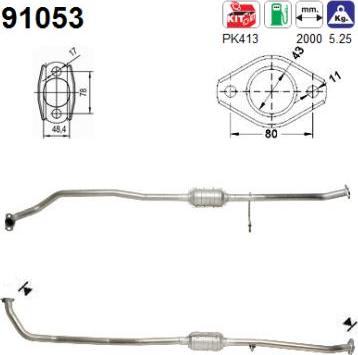 AS 91053 - Каталізатор autocars.com.ua