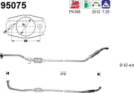 AS 95075 - Катализатор avtokuzovplus.com.ua