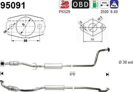 AS 95091 - Катализатор avtokuzovplus.com.ua