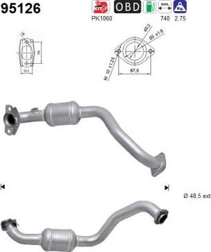 AS 95126 - Каталізатор autocars.com.ua