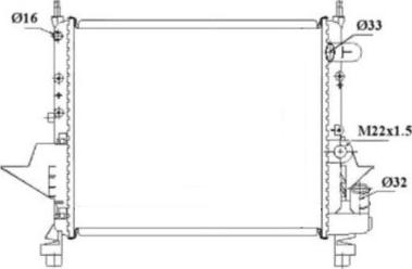 ASAM 34888 - Радіатор, охолодження двигуна autocars.com.ua
