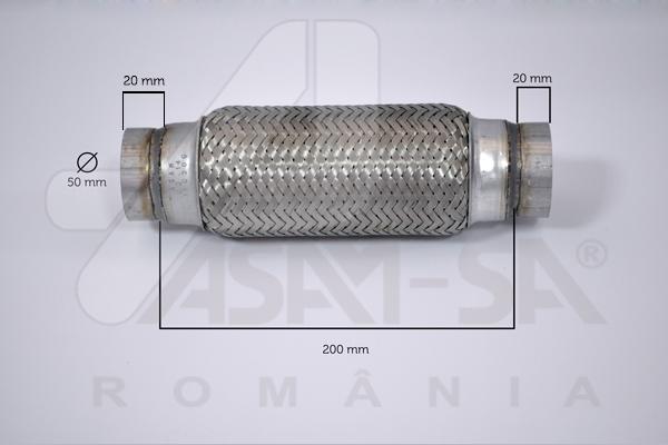 ASAM 60097 - Гофрированная труба, выхлопная система avtokuzovplus.com.ua