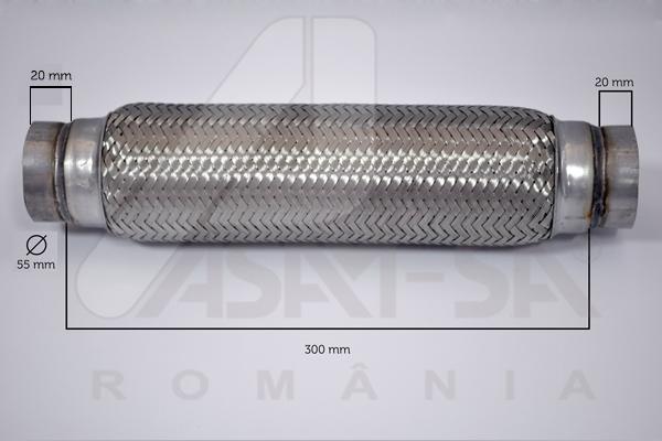 ASAM 60103 - Гофрована труба вихлопна система autocars.com.ua