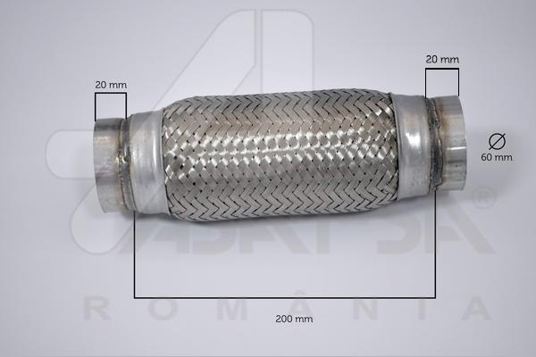 ASAM 60105 - Гофра глушителя 60x200 Sprinter autocars.com.ua