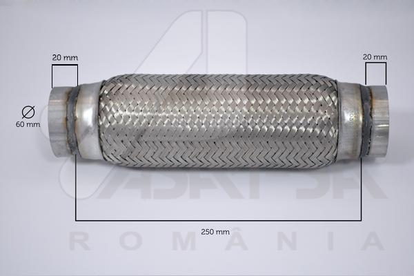 ASAM 60106 - Гофрована труба вихлопна система autocars.com.ua