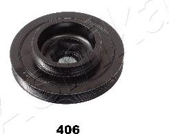 Ashika 122-04-406 - Ремінний шків, колінчастий вал autocars.com.ua