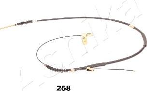 Ashika 131-02-258 - Трос, гальмівна система autocars.com.ua