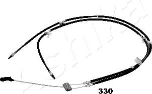 Ashika 131-03-330 - Трос, гальмівна система autocars.com.ua