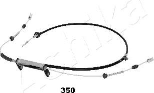 Ashika 131-03-350 - Трос, гальмівна система autocars.com.ua