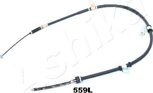Ashika 131-05-559L - Трос, гальмівна система autocars.com.ua