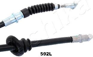 Ashika 131-05-592L - Трос, гальмівна система autocars.com.ua