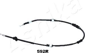 Ashika 131-05-592R - Трос, гальмівна система autocars.com.ua